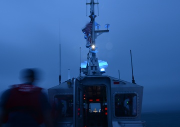 Coast Guard Station Woods Hole, Mass., conducts night operations