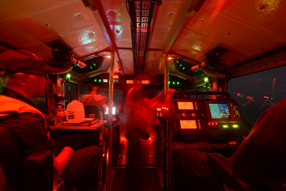 Coast Guard Station Woods Hole, Mass., conducts night operations