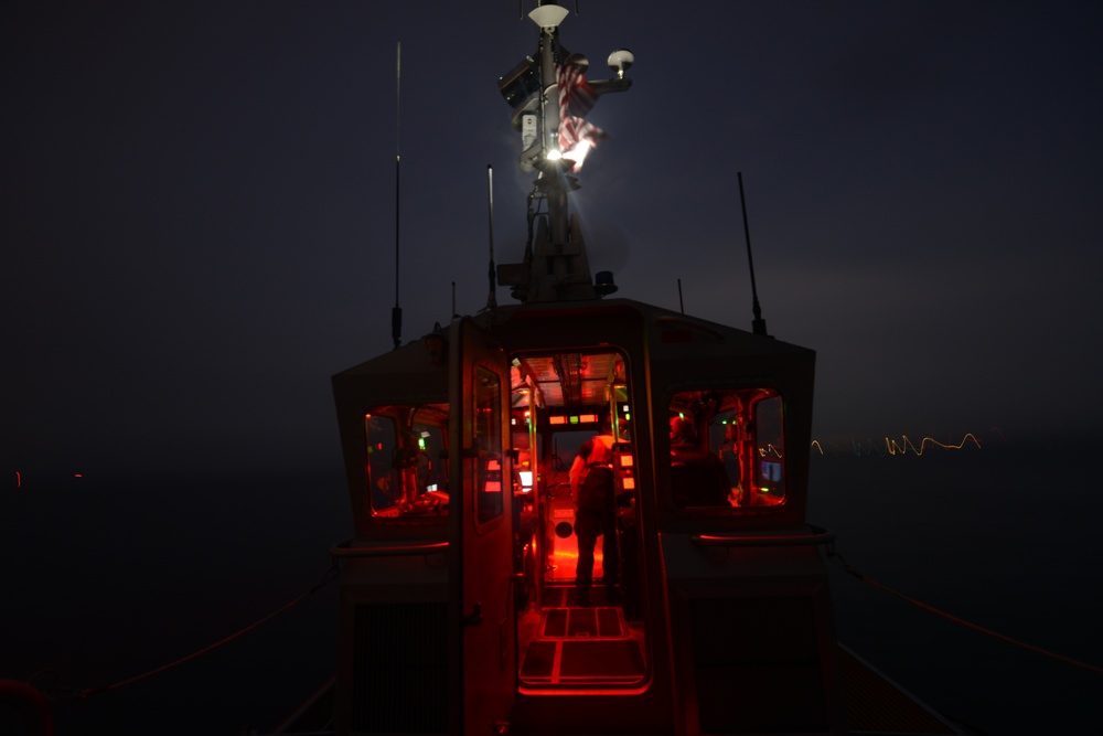 Coast Guard Station Woods Hole, Mass., conducts night operations