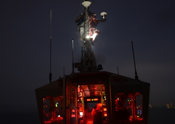Coast Guard Station Woods Hole, Mass., conducts night operations