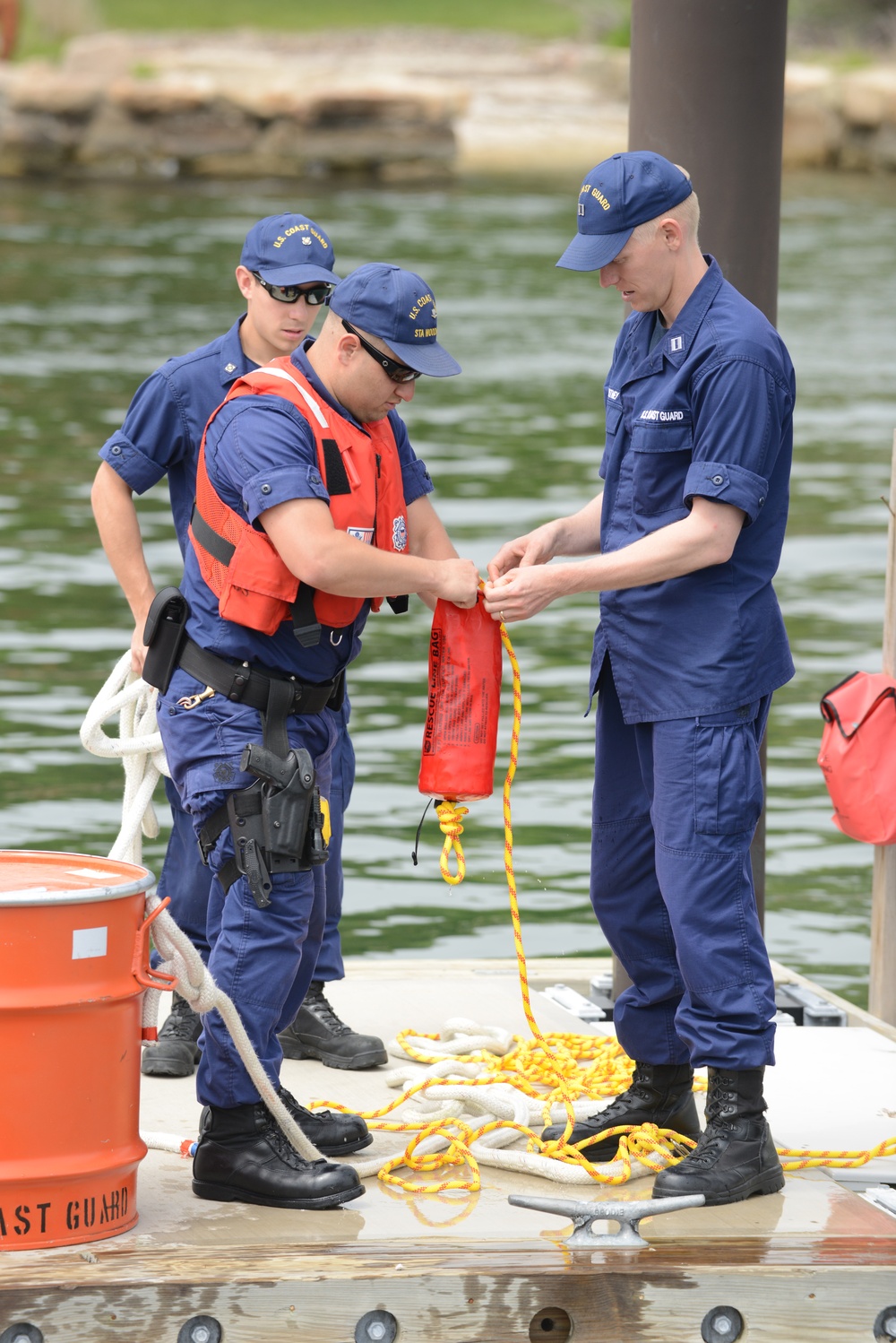 Coast Guard Station Woods Hole, Mass., conducts training