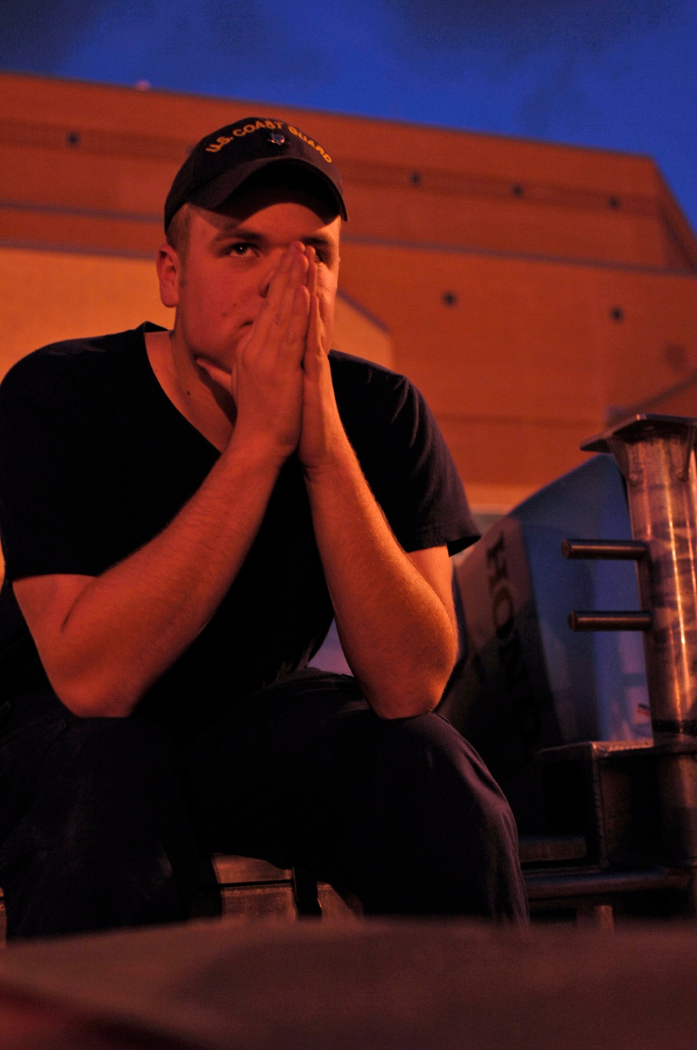 Coast Guard members prepare for Hurricane Ike