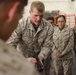 Marines with Task Force Denali receive an M240 machine gun class