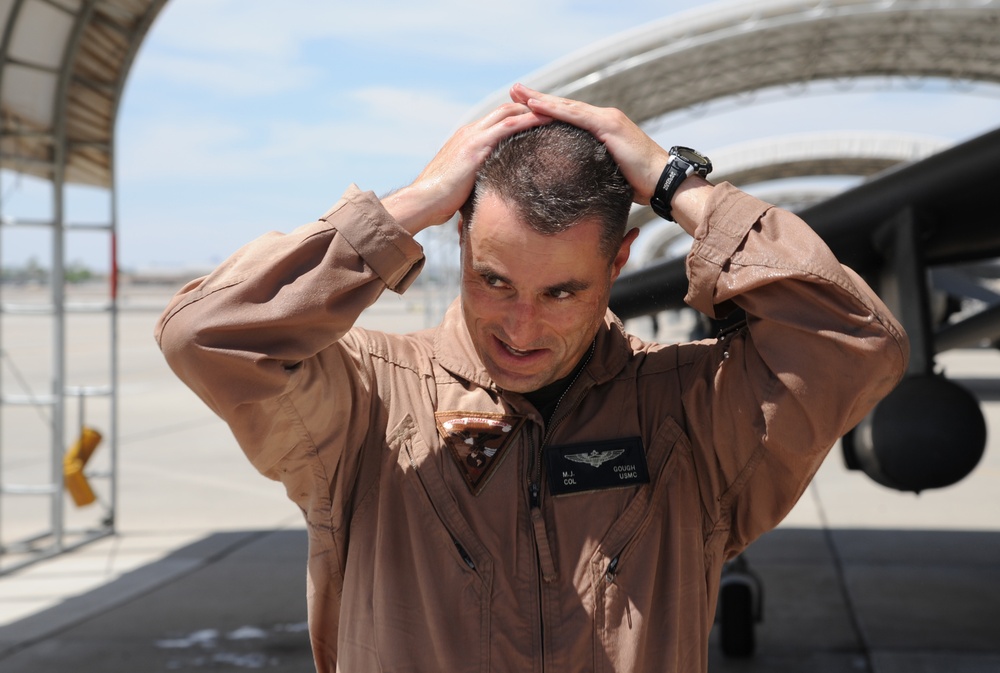 Col. Michael Gough's last flight