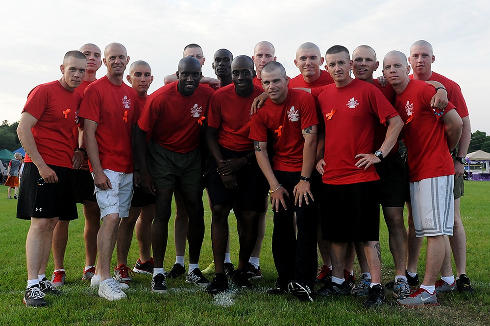 Marines Shine Through for Cancer Survivors during Relay for Life.