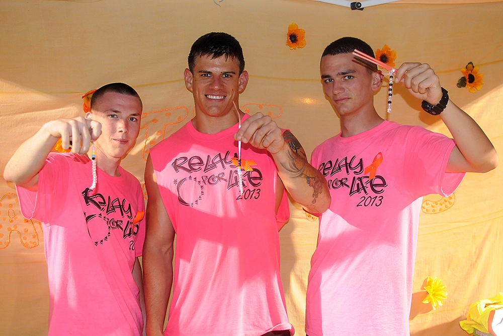 Marines Shine Through for Cancer Survivors during Relay for Life.