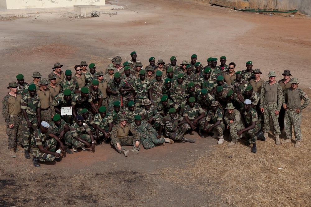 Companie de Fusilier Marine Commandos complete training by Special-Purpose MAGTF Africa Marines, Sailors