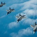 F-35 Lightning II instructor pilots conduct aerial refueling