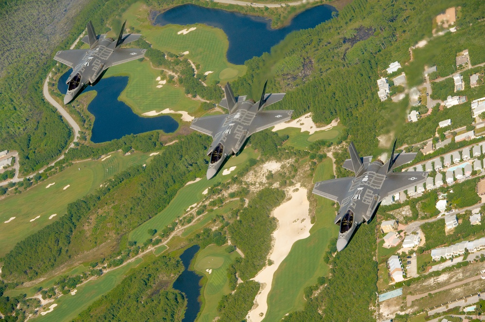 F-35 Lightning II instructor pilots conduct aerial refueling