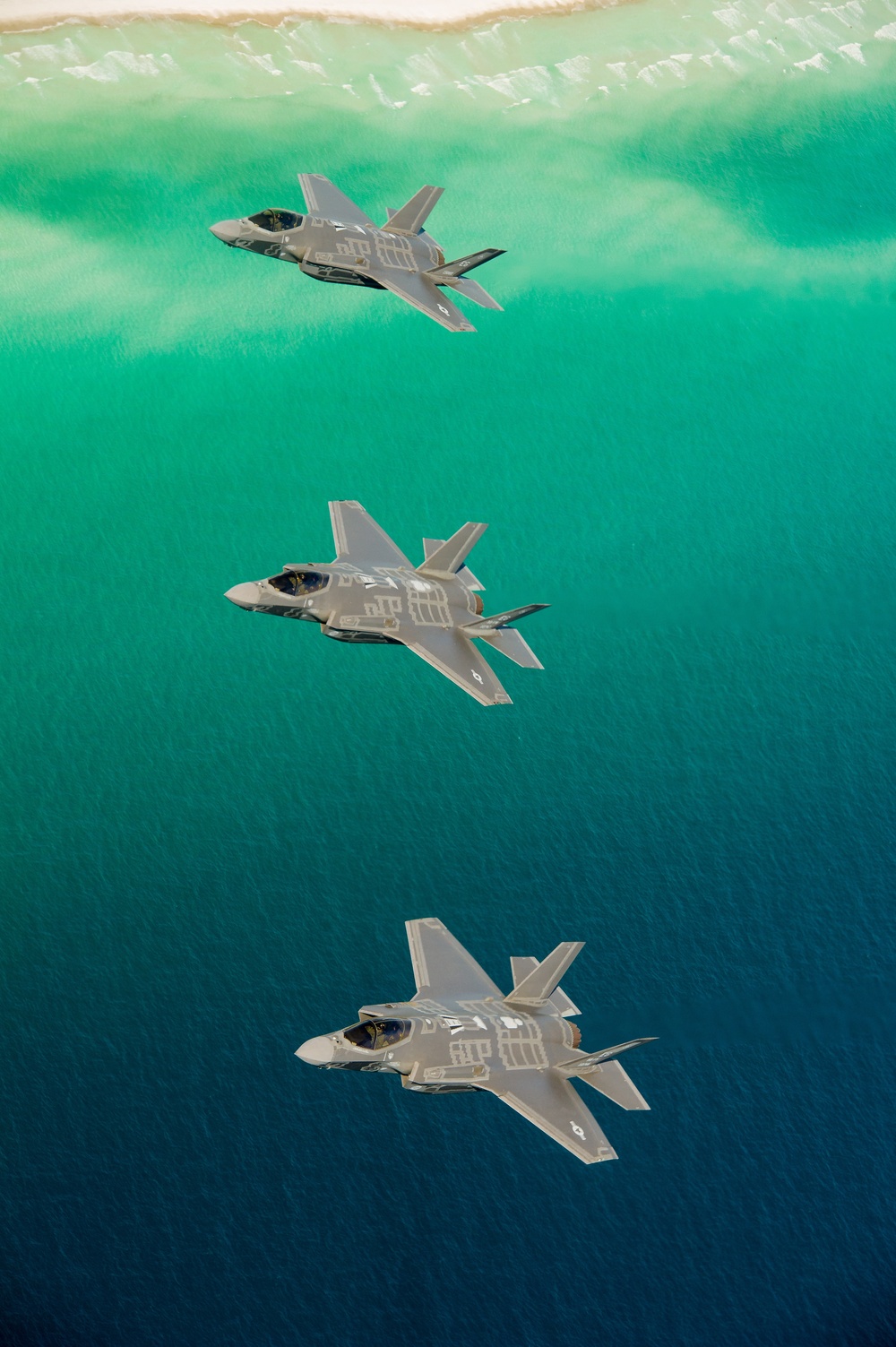 F-35 Lightning II instructor pilots conduct aerial refueling