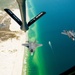 F-35 Lightning II instructor pilots conduct aerial refueling