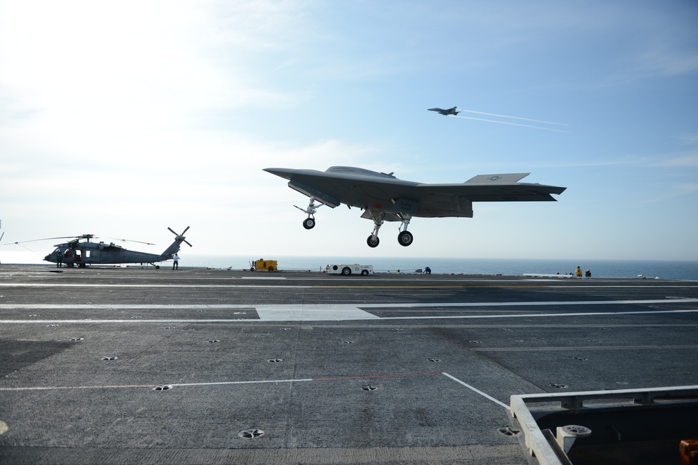 X-47B touch and go