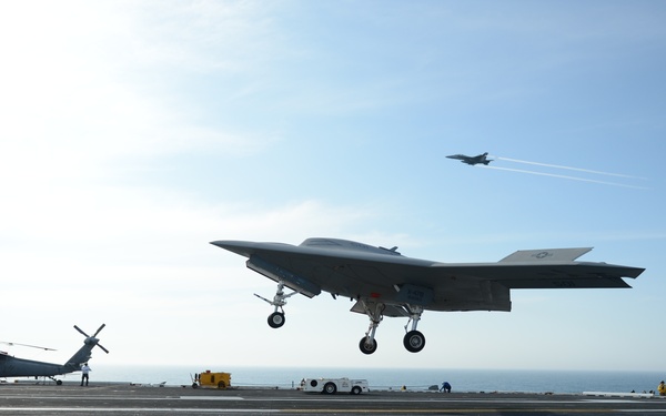 X-47B touch and go