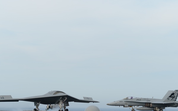 X-47B touch and go