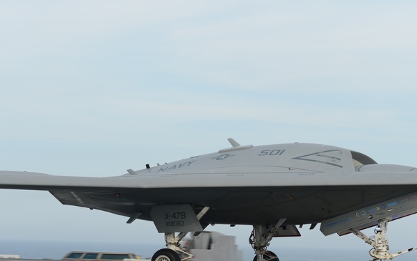 X-47B touch and go