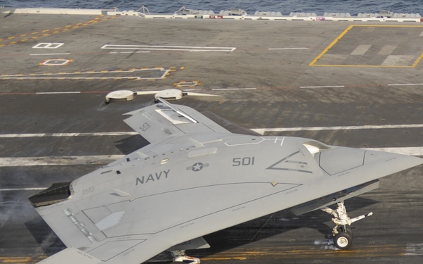 X-47B touch and go