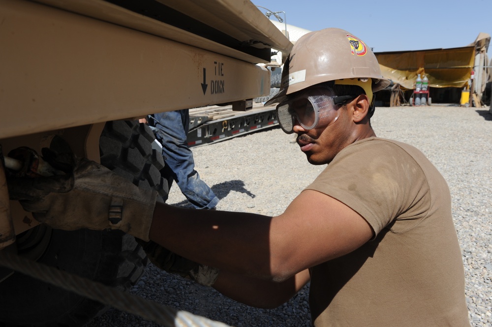 MRAP cable cleaning