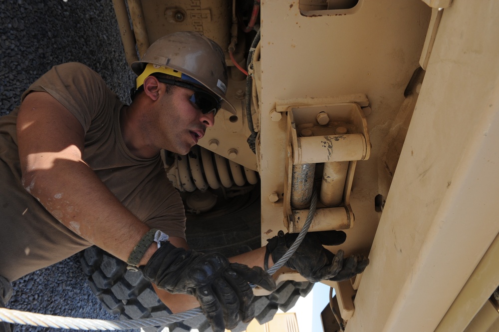 MRAP cable cleaning