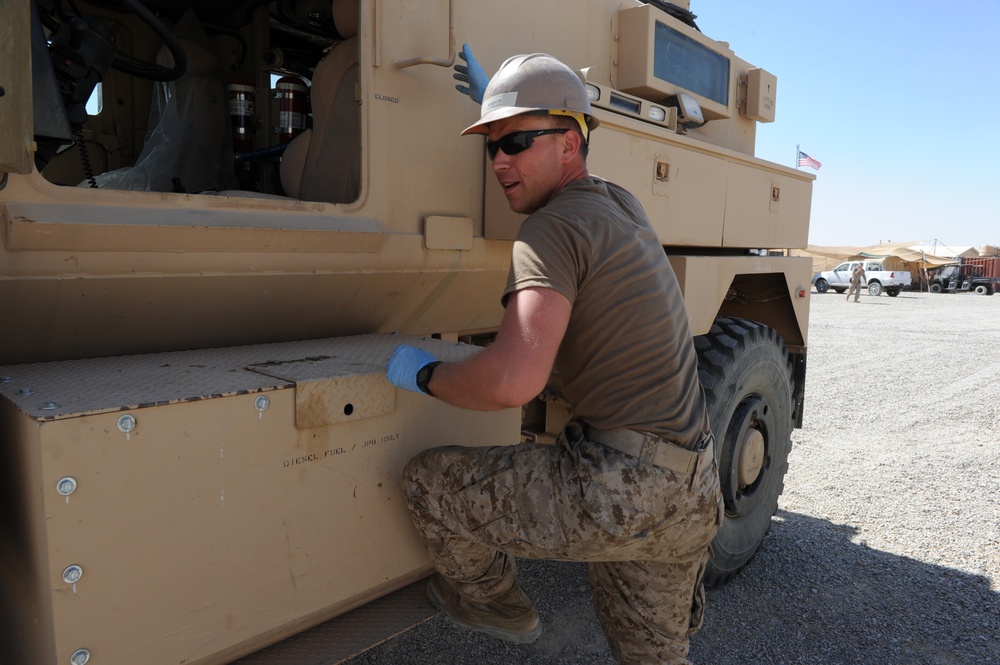MRAP cleaning