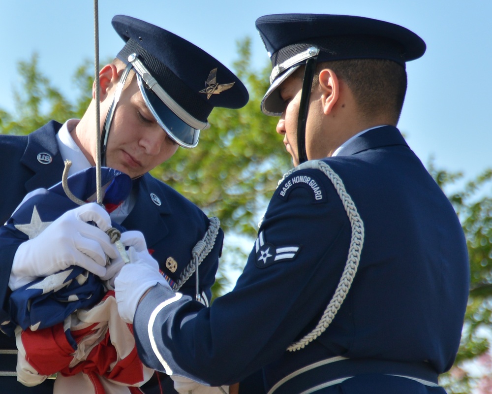 Misawa Air Base Memorial Day retreat ceremony