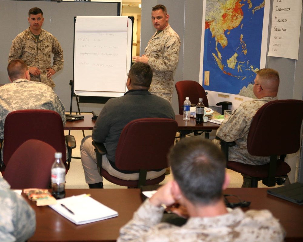 MCSCG Marines Provide SC Mentorship to Command and Staff College Students