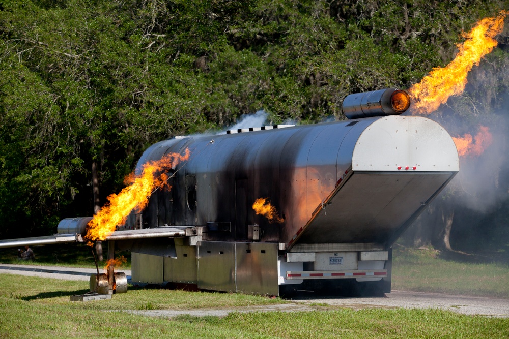 Aircraft Rescue and Firefighting training