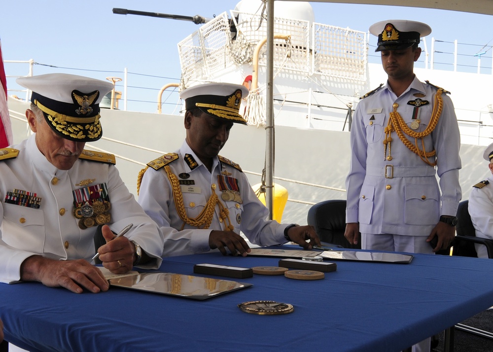 Coast Guard Cutter Jarvis decommissioning and transfer ceremony