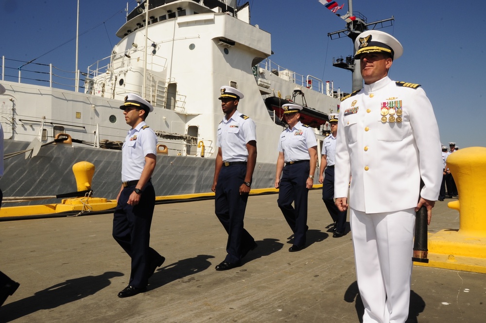 Coast Guard Cutter Jarvis decommissioning and transfer ceremony