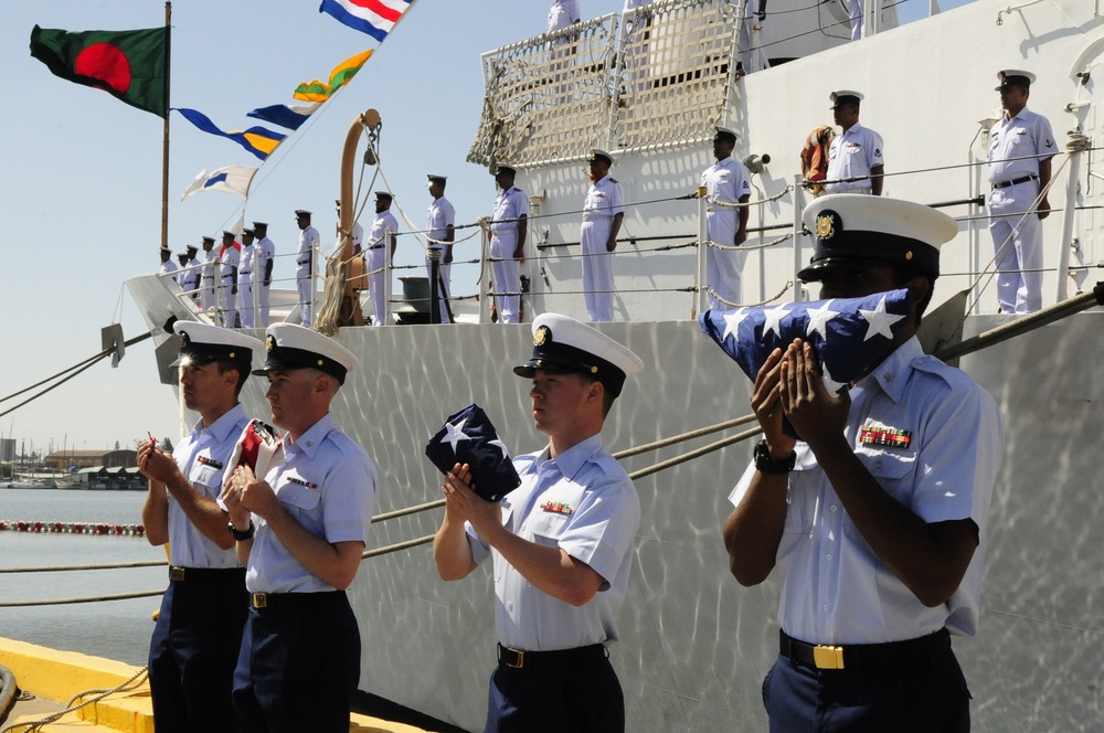 Coast Guard Cutter Jarvis decommissioning and transfer ceremony