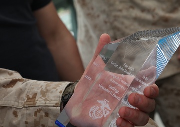 Indiana Marine awarded the 2013 Gunnery Sgt. John Basilone Award for Courage and Commitment
