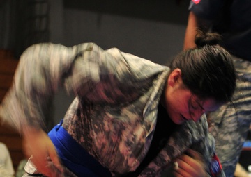 First woman to enter finals in All American Week history