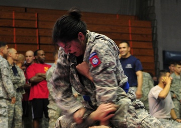 First woman to enter finals in All American Week history