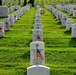 Old Guard soldiers plant flags at Arlington National Cemetery