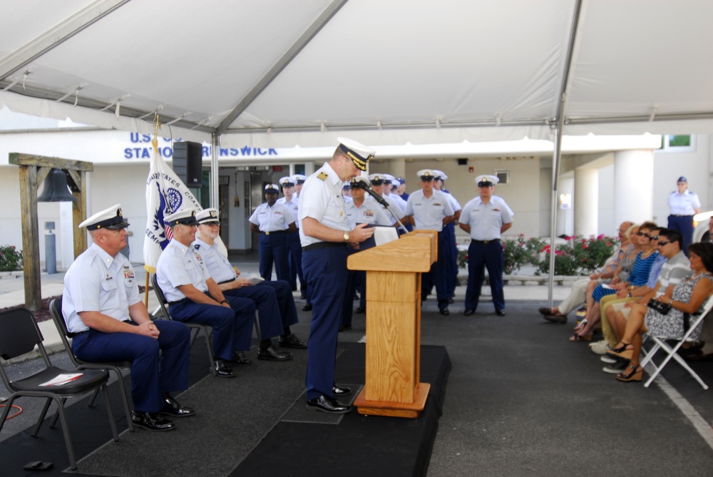 Coast Guard Station Brunswick change of command