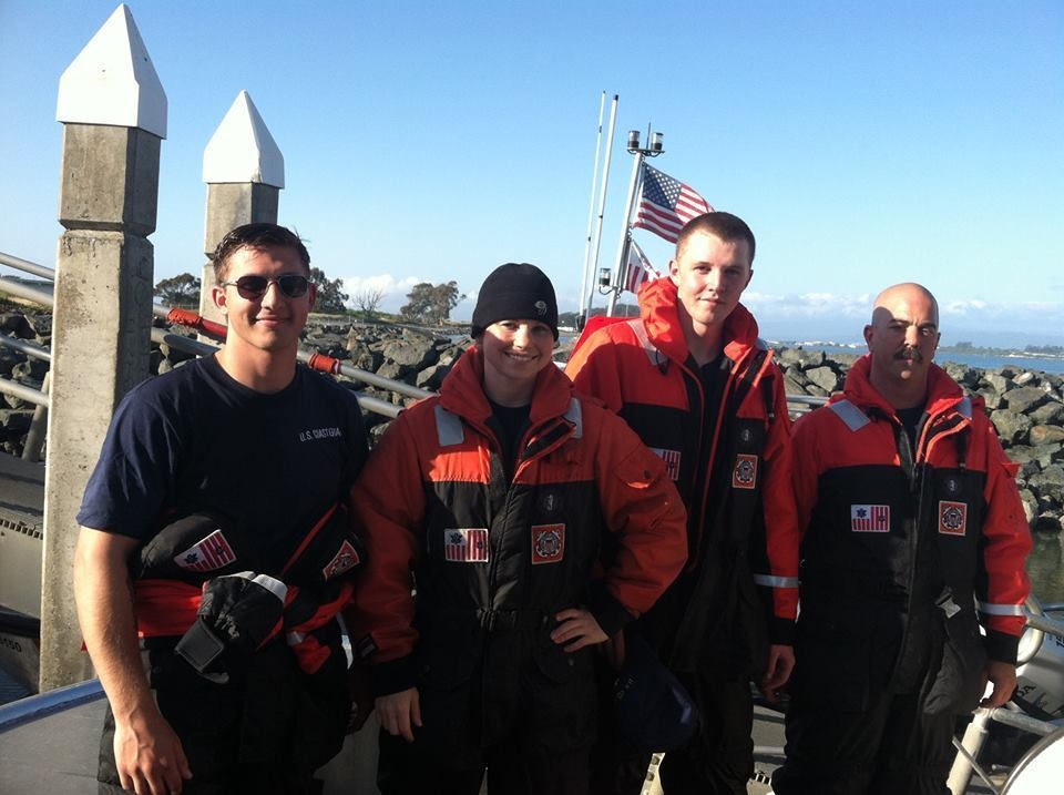 Coast Guard rescue crew