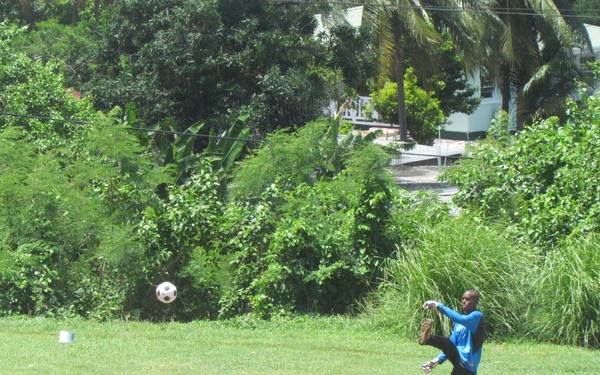 USAID-sponsored Boys Training Centre hosts USCGC Oak crew for futbol match