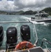 Saint Lucian and Antigua Barbuda Defense Forces Interceptors transit the waters of Saint Lucia