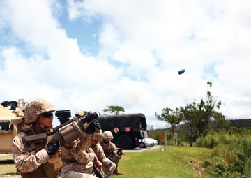 Marines launch grenades during live-fire exercise