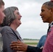 President Barack Obama visits Tinker AFB, Okla.
