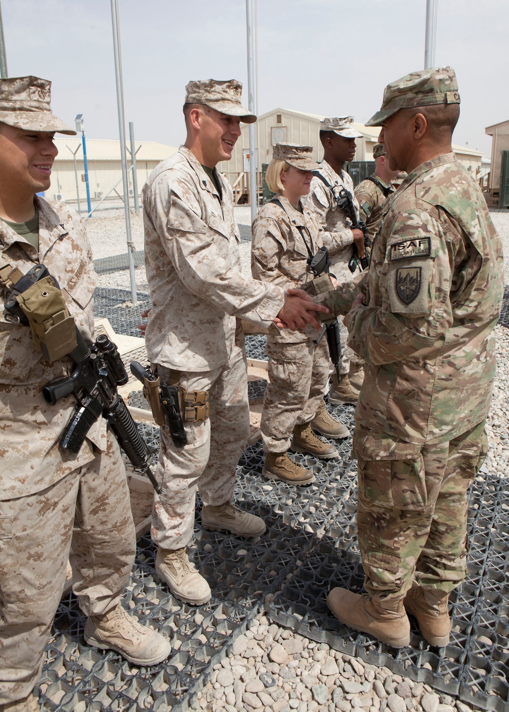 ISAF Command Sgt. Maj. Thomas Capel visits Regional Command (Southwest)