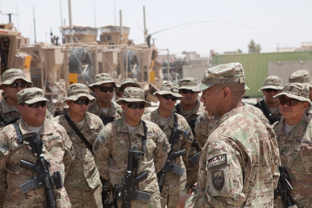 ISAF Command Sgt. Maj. Thomas Capel visits Regional Command (Southwest)