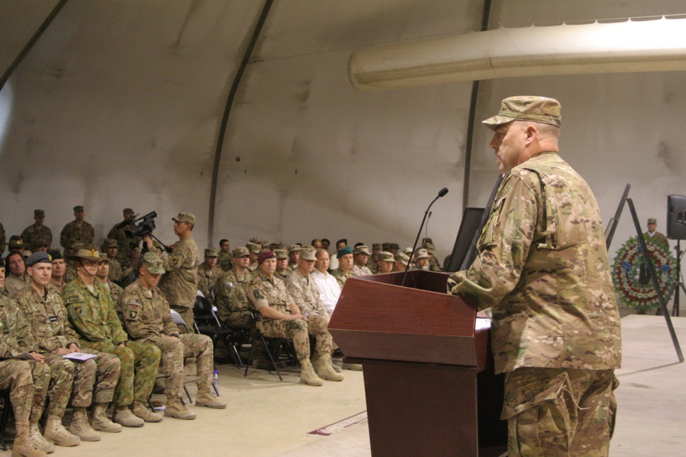 ISAF service members observe US Memorial Day at KAIA