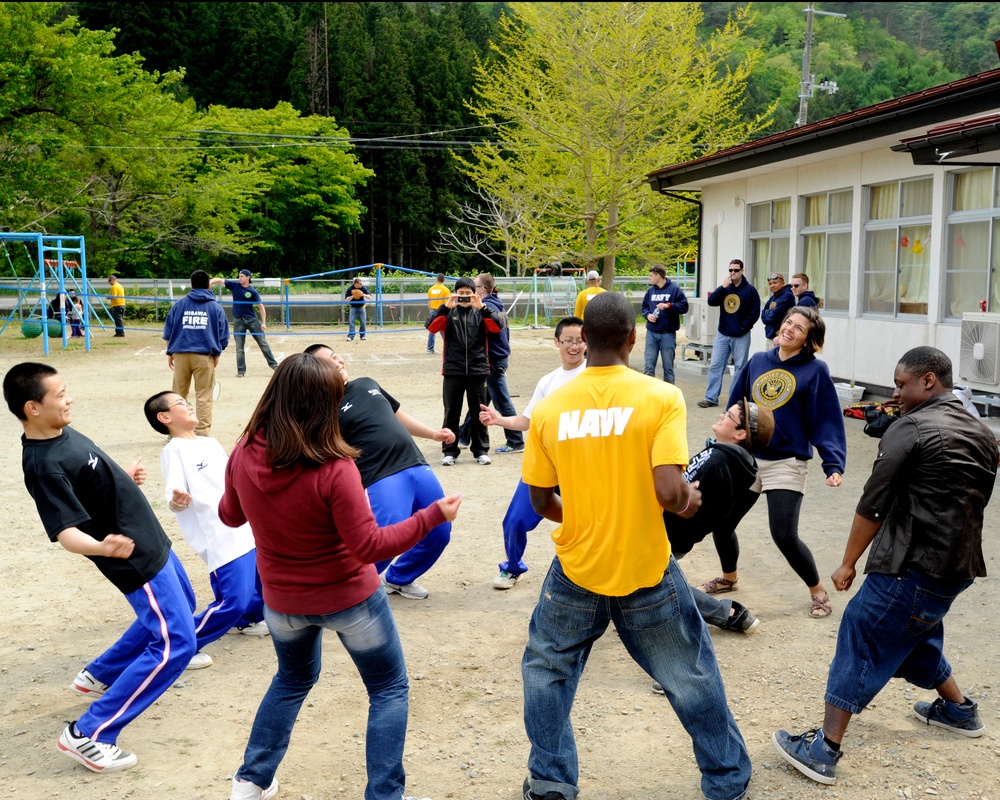 Navy Misawa sailors provide day of fun for tsunami-ravaged community Navy Misawa sailors provide day of fun for tsunami-ravaged community