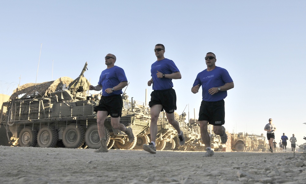 Memorial Day run at FOB Zangabad, Afghanistan