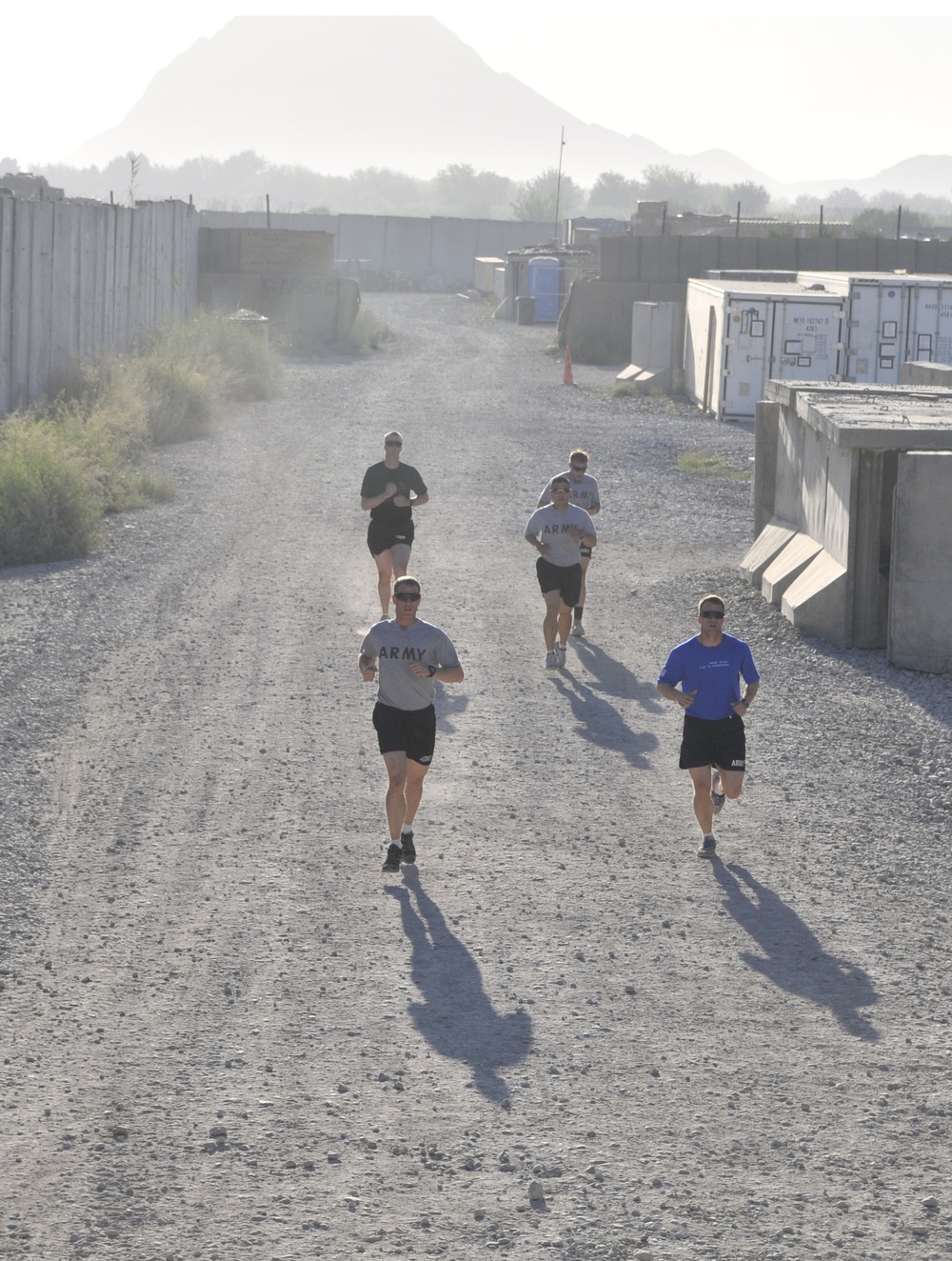 Memorial Day run at FOB Zangabad, Afghanistan