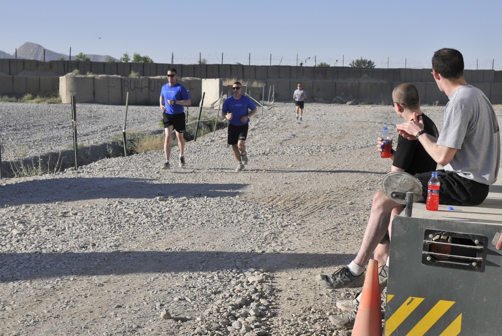 Memorial Day run at FOB Zangabad, Afghanistan