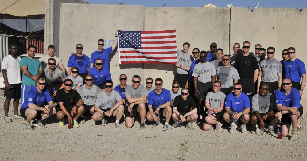 Memorial Day run at FOB Zangabad, Afghanistan