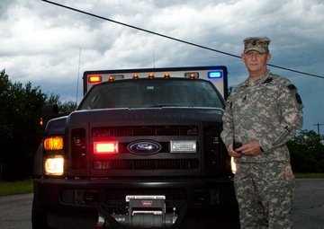 Guardsman's experience supports connection to tornado victims