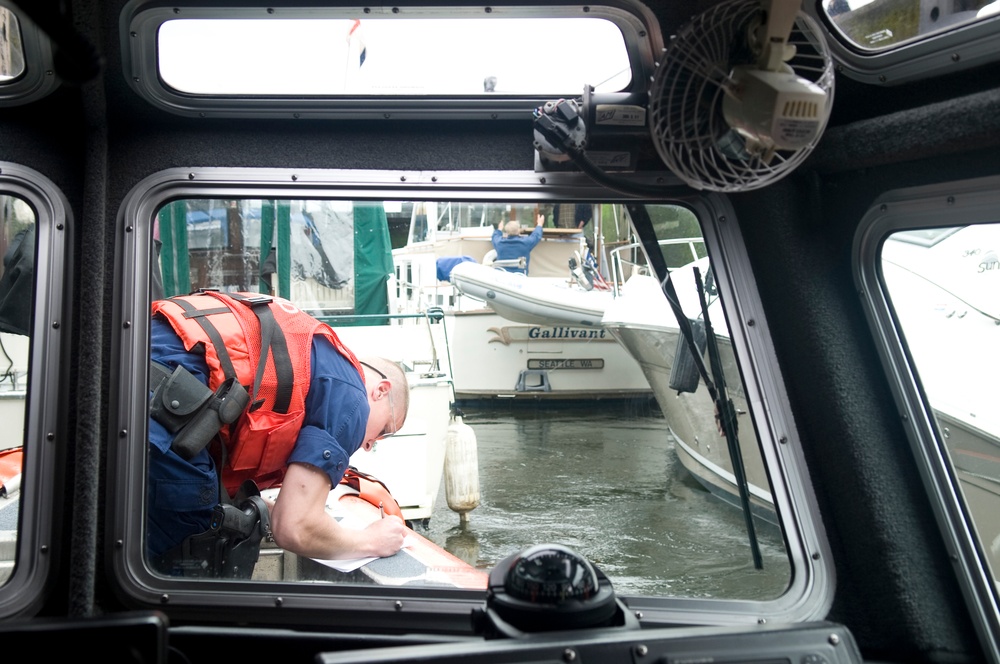 Coast Guard Station Seattle conducts safety checks