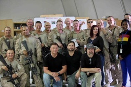 The Frontmen entertain at Camp Dwyer